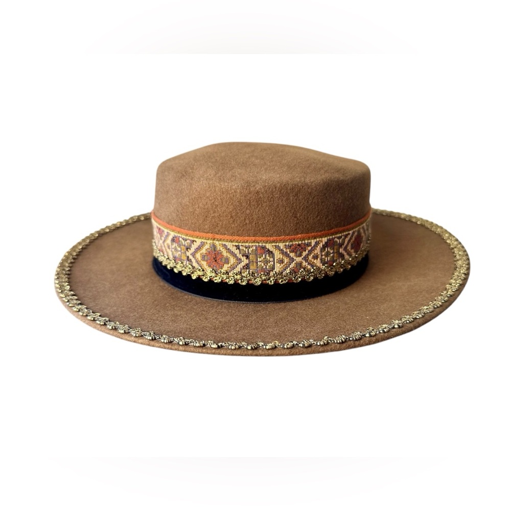 Vintage 90s Bollman Hat Co. 100% Wool Felt Hat